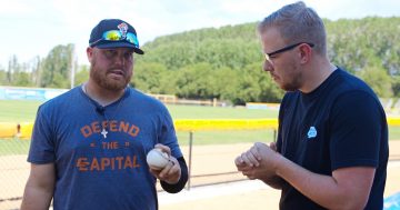 Baseball pitching masterclass with Canberra Cavalry's Frank Gailey