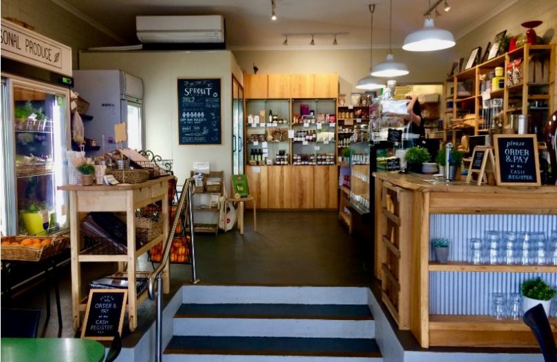 Sprout is a friendly, ethical café and by far the most contemporary eating house on the main street of Eden. Photo: Lisa Herbert.