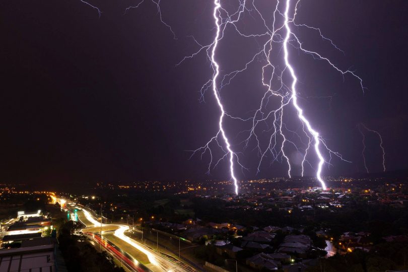 Did you witness the lightning display last night? Photo: Living Media. 