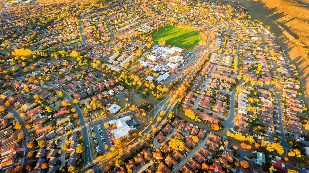 Housing aerial view