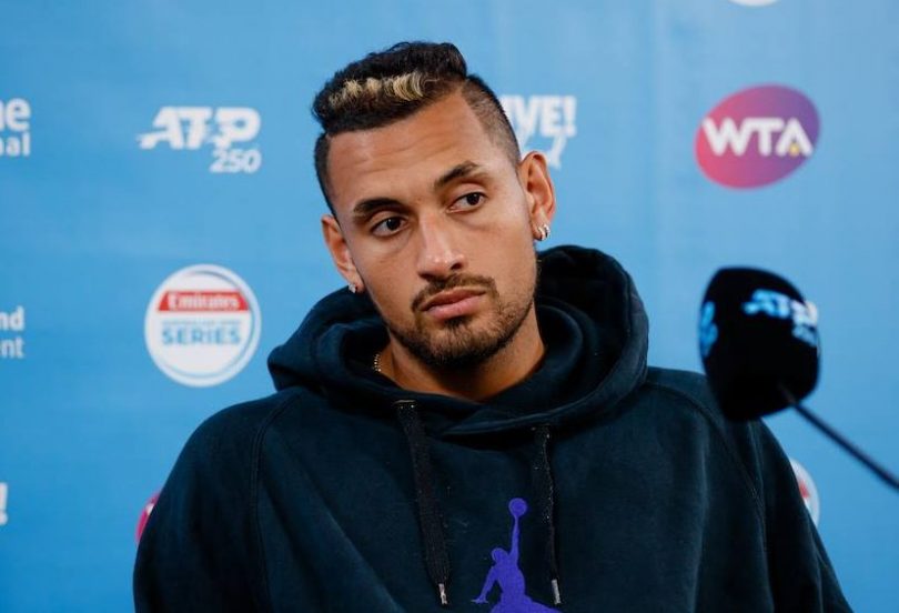 Nick Kyrgios making the most of his time helping others. Photo:Supplied.