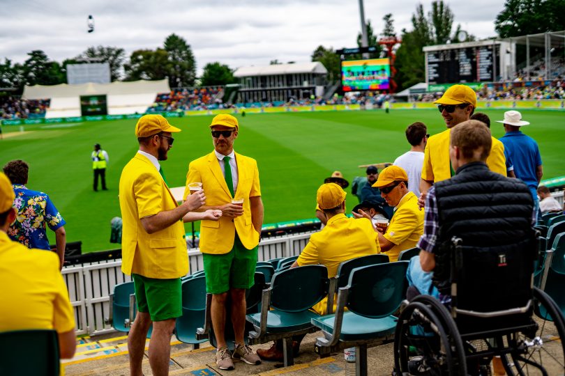 Fans at the PM's XI