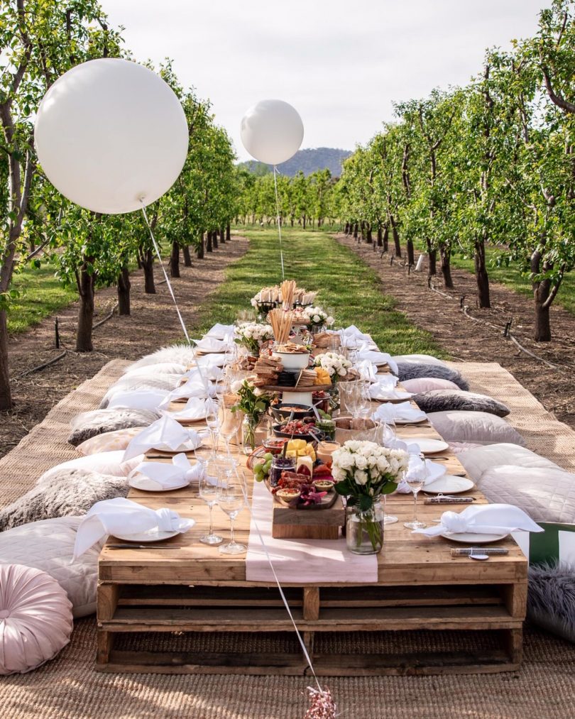 Dining with a Pialligo view. Photo: Supplied.