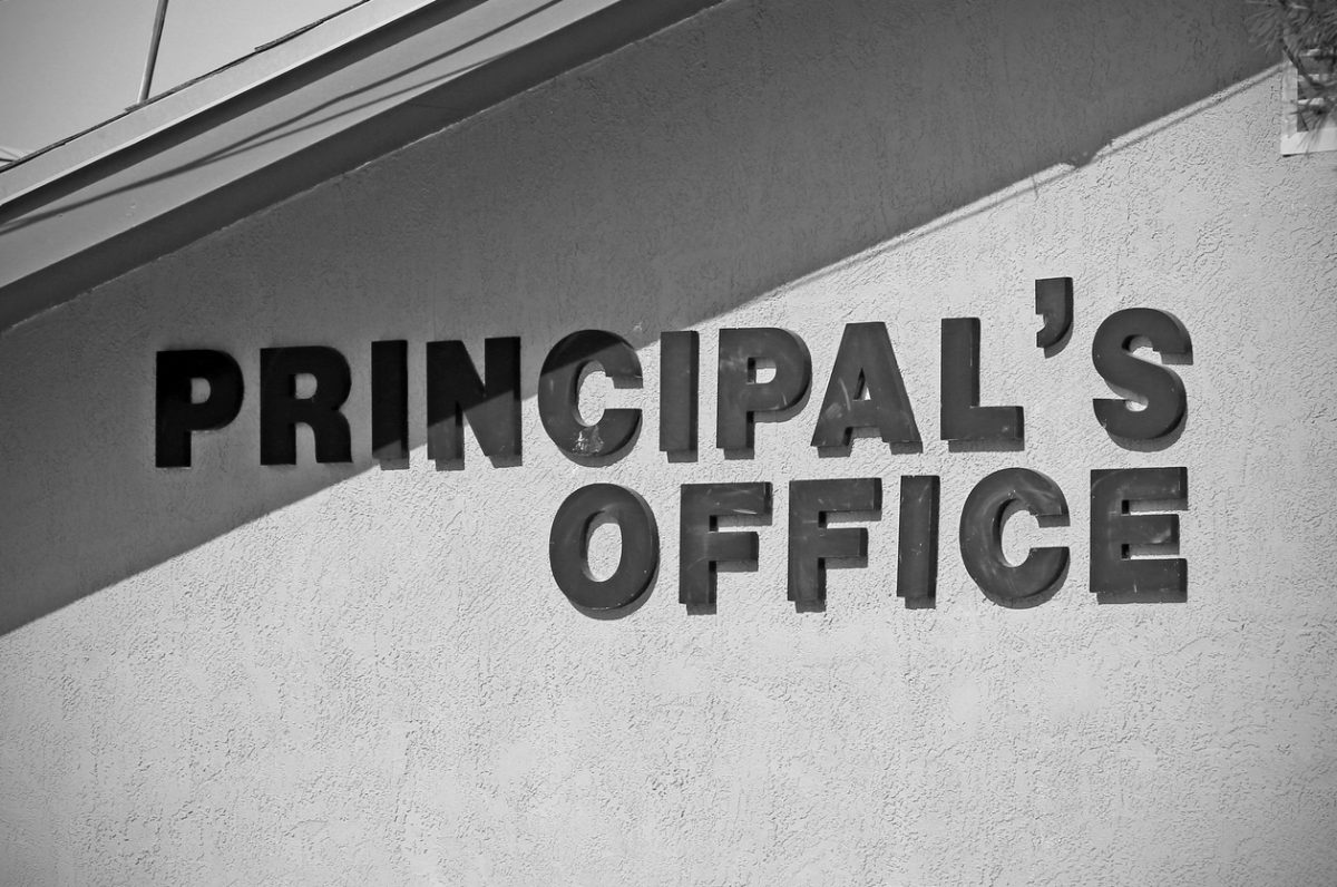 Principal's office sign