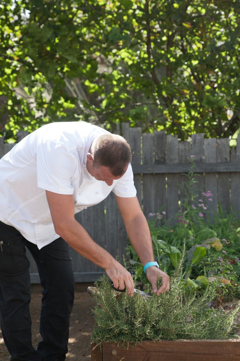 Darren at work.