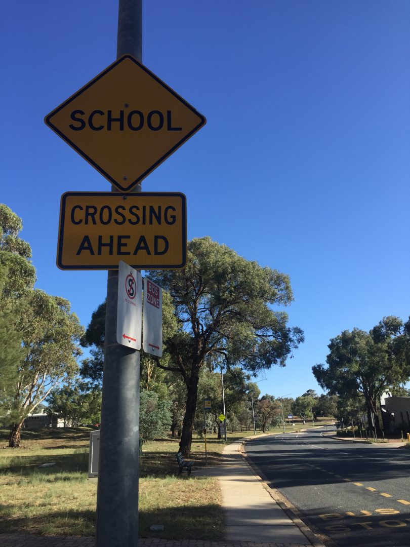 ACT Policing said that motorists used a variety of excuses for speeding in school zones including being late.