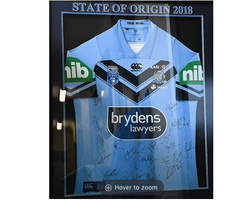 NSW State of Original jersey on offer through Allbids.