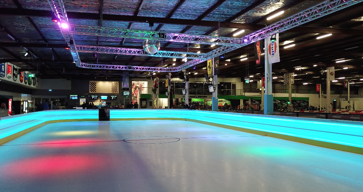 The ice skating rink is great fun for young and old. Photo: supplied.