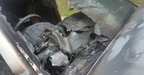 Reckless car fire incident in Kaleen, parked car set alight