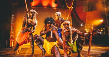 Aboriginal culture, in a tent, with some circus and bling…