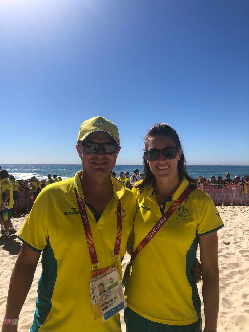 Lauren Wells and coach, Matt Beckenham. Photo: Supplied.