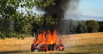 Police call for witnesses to car fire in Dunlop