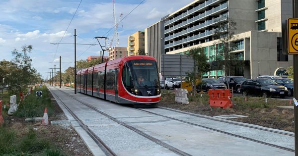 Light rail driver back on track despite running red light