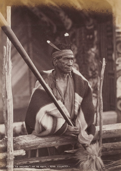 Alfred Burton Te Hau Hau, at Te K?iti, King Country 1885 Albumen silver photograph National Gallery of Australia, Canberra Purchased 2006