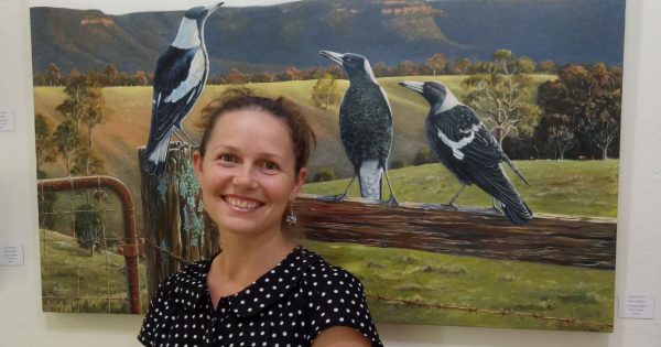 Ebony Bennett and the Colours of Canberra exhibition at Yarralumla