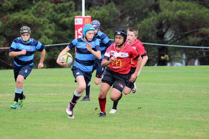 TJ in action in the 2017 rugby union season pre-clash. Photo: Supplied.