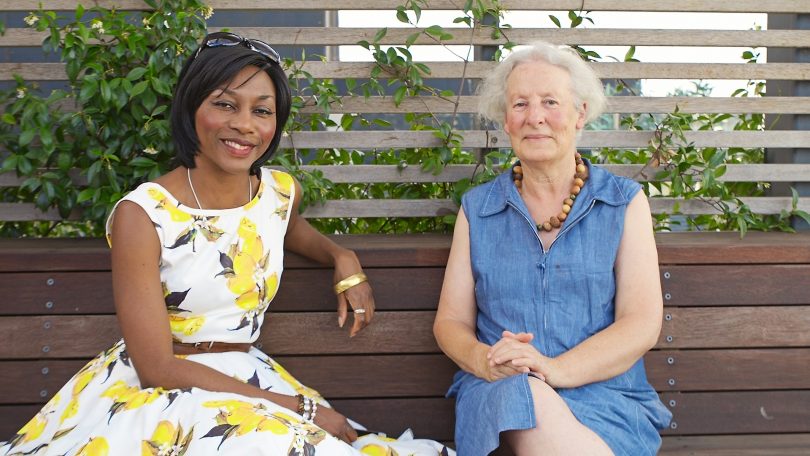 Nina chats to Margaret Blakers. Photo: Supplied.