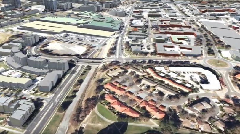 The dedicated bikeway will connect the Belconnen Town Centre, the University of Canberra, Radford College and the Canberra Institute of Technology