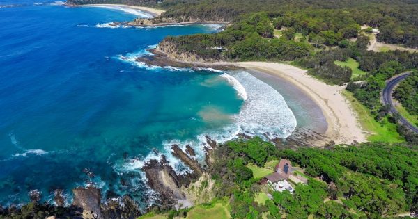 Headland estate at McKenzies Beach comes with tennis court and your own patch of beach