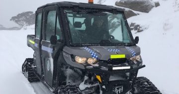 New police snow vehicle used to rescue man stranded in his car