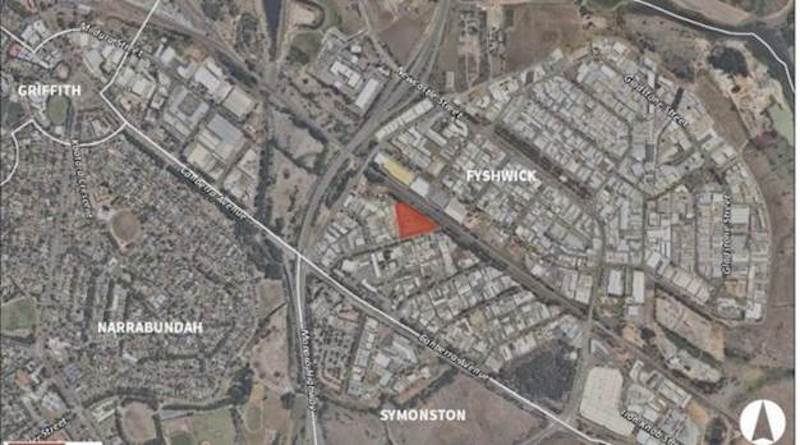 Fyshwick is no place for a waste transfer dump, yet the red indicator above shows where one is proposed.