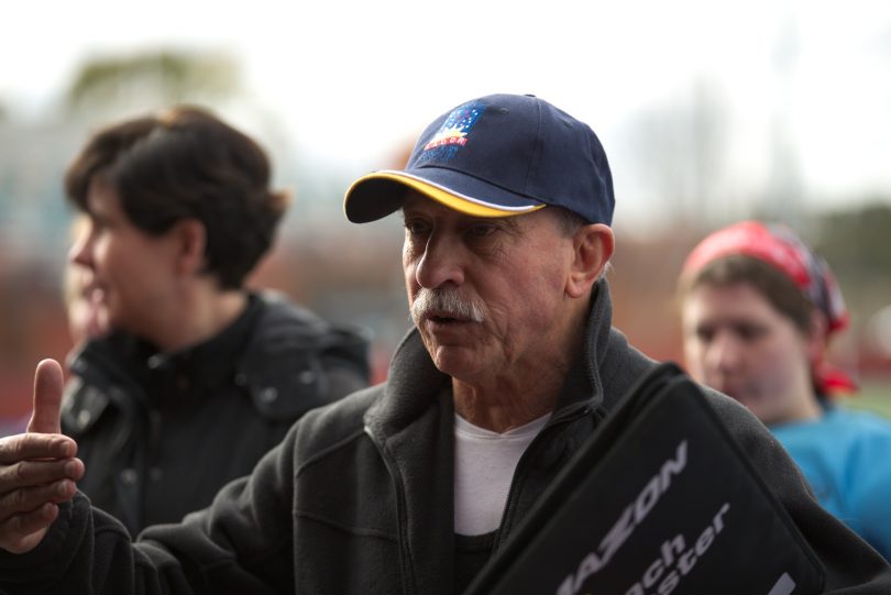 Peter Funnell receives an OAM for services to hockey. Photo: Supplied.