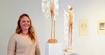 Sculptor Sian Watson fits in a Canberra exhibition between jaunts to Montana and Jindabyne