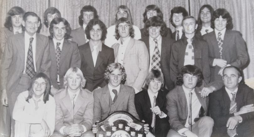  Group 8 Juniors 1975 Premiers – Yass. Back – Chris Matthews, Alan Brassil, Ian Paterson, Ken Douglas, Peter Drennan, John Thistleton, Steven Gyorgy. Middle – Doug Bruce (manager), Greg Stone, Don Franklin, David Ashley, Alan Sixsmith, Peter Jansen, Jeff Alchin Front – Greg Nielson, Peter Brady, Keith Ross, John Bruce, Les Cox, Kevin Waters (Coach)