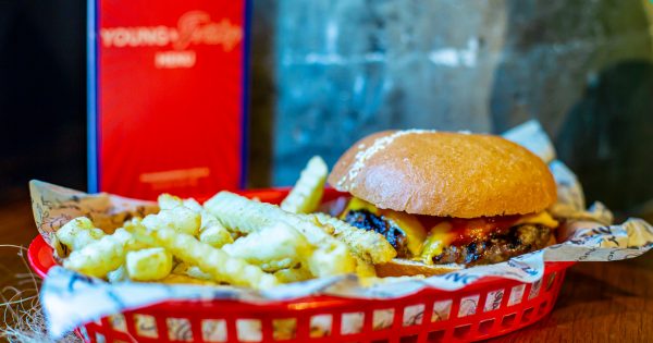 Sink your teeth into the best burger in town at Young and Frisky