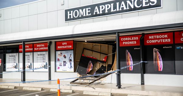 Harvey Norman hit in overnight ram raid in Fyshwick