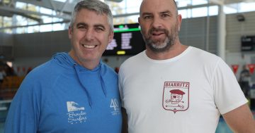 Broulee - ACT surf life savers in the pool for State Champs