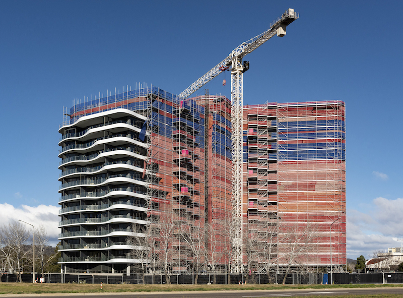 Ivy is taking shape as a future Woden landmark building, from which stunning views will be offered from all points