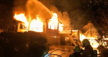 Dramatic and devastating house fire east of Jindabyne