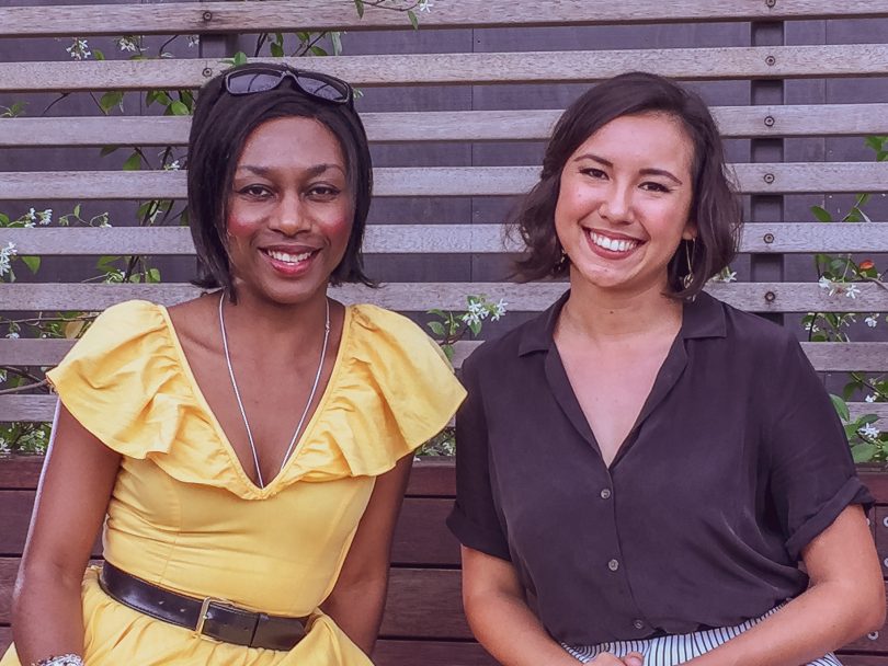 Nina Gbor and Sophia Hamblin Wang. Photo: George Tsotsos. 