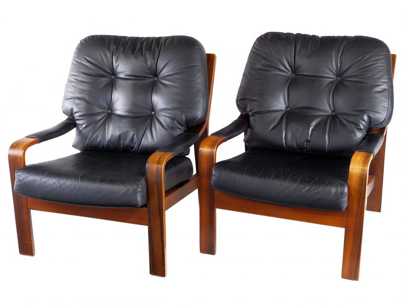 TH Brown Tasmanian Blackwood Lounge Chairs