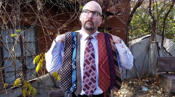 David Gist wears his coolest ties to show the world where his heart is