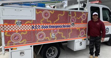The story behind the Ngunnawal artwork on an SES truck
