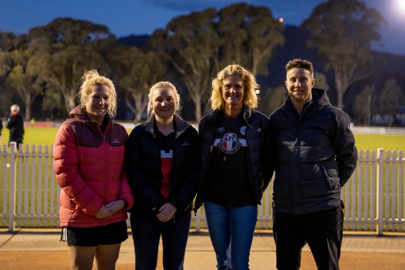 Holly with Ainslie football club