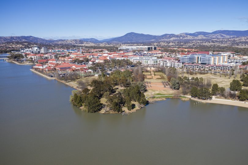 Lake Tuggeranong and the Tuggeranong Valley