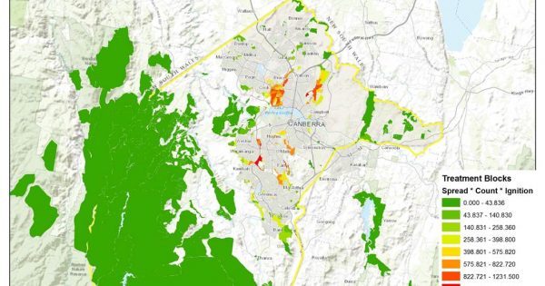 Canberra's bushland suburban mix is highly combustible says new fire risk study