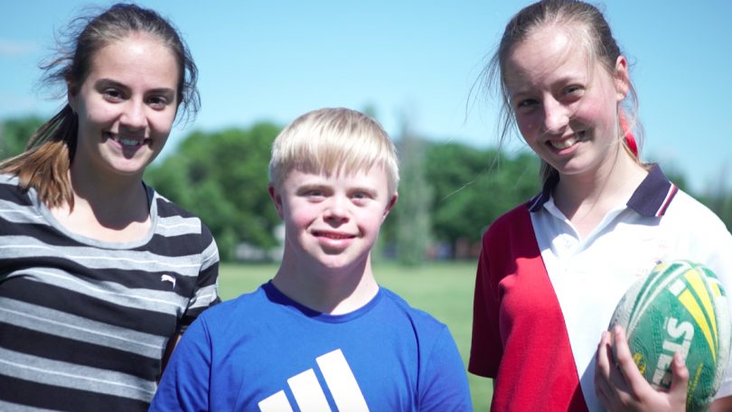 Jack with his mates. Photos: Supplied. 