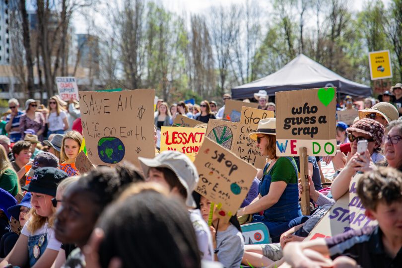 A climate protest in 2019.