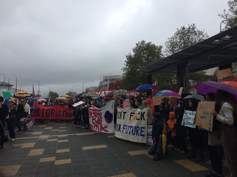 In May, students gathered at the offices of Parliamentarians to demand more action on climate change.