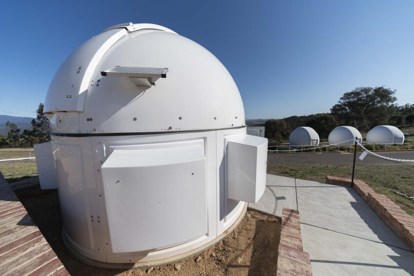 The dome housing of the telescope.