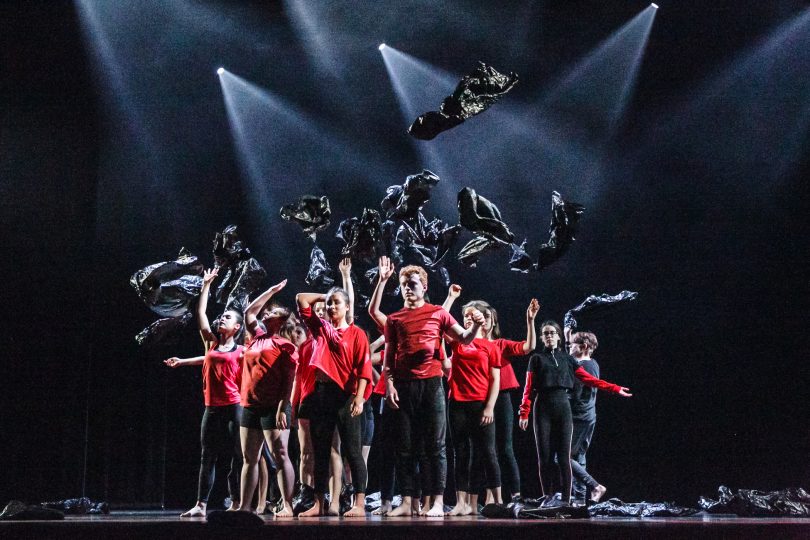 The opening routine at the Canberra Theatre.