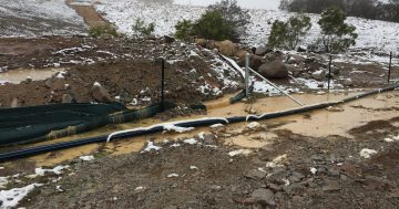 Sediment discharge from Dargues Reef Gold Mine at Majors Creek