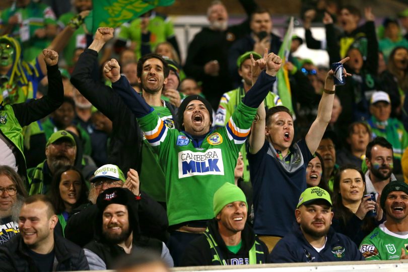 Canberra Raiders fans.