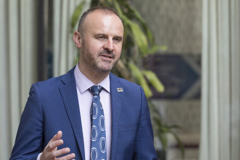 Chief Minister Andrew Barr