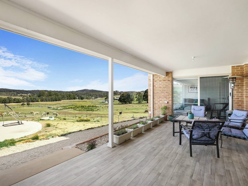 Captivating views from a large verandah