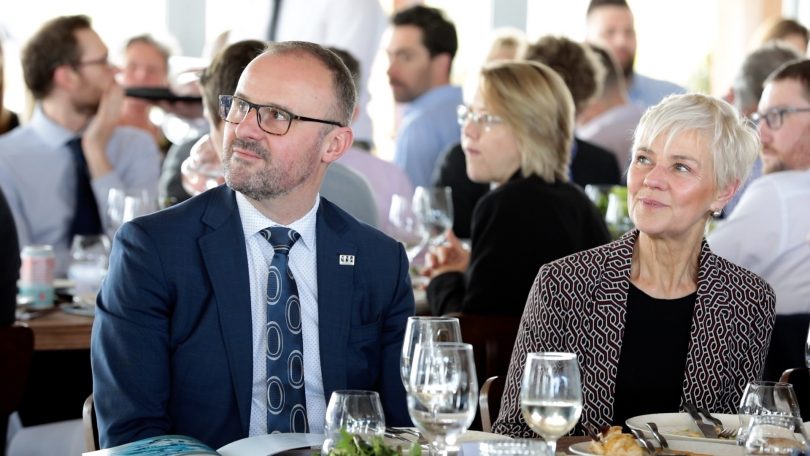 Chief Minister Andrew Barr and Austrade CEO Dr Stephanie Fahey